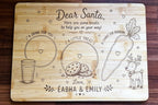 Personalised Santa treat board laser engraved bamboo – Éabha & Emily