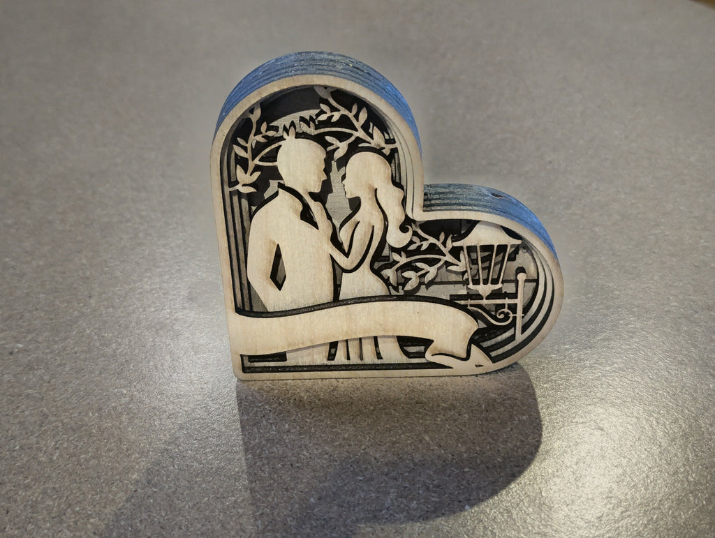 Wedding Couple Heart Keepsake