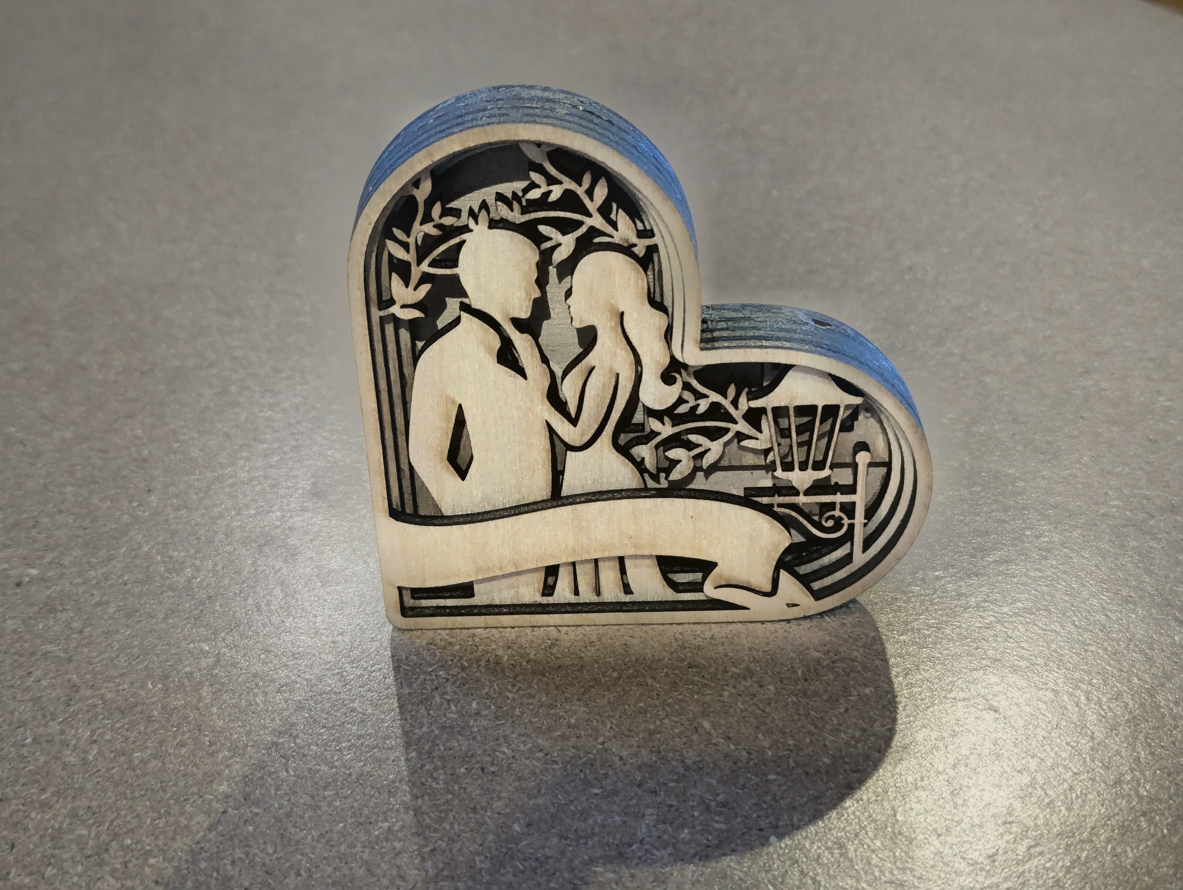 Wedding Couple Heart Keepsake