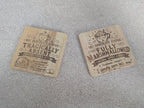 Hot Chocolate Status Coaster — Double-Sided Funny Bamboo Coaster
