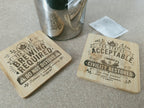 Tea Status Coaster — Double-Sided Funny Bamboo Coaster