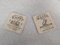 Energy Level Coaster — Double-Sided Funny Bamboo Coaster