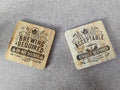 Tea Status Coaster — Double-Sided Funny Bamboo Coaster