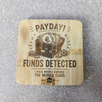 Payday 2-Pack Coaster Set — Funny Bamboo Coasters